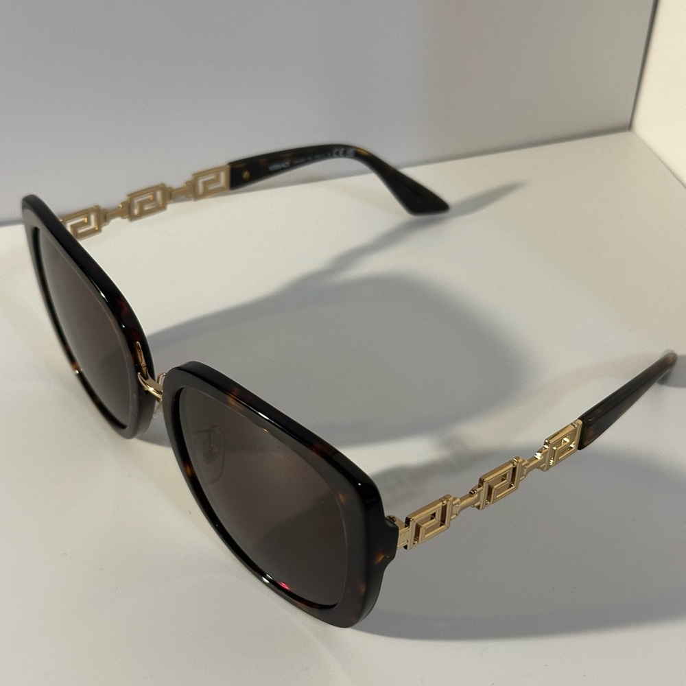 Versace Tortoise and Gold Sunglasses